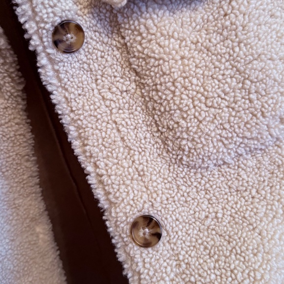 MANGO: NWOT Oversized faux shearling shacket, sz M - Picture 11 of 11